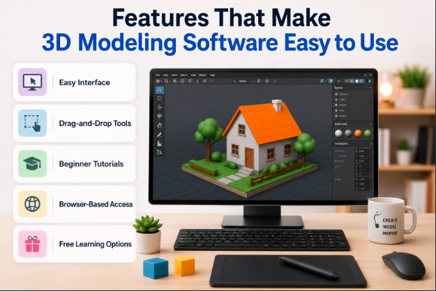 Features That Make 3D Modeling Software Easy to Use