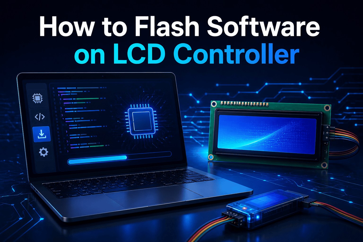 How to Flash Software on LCD Controller