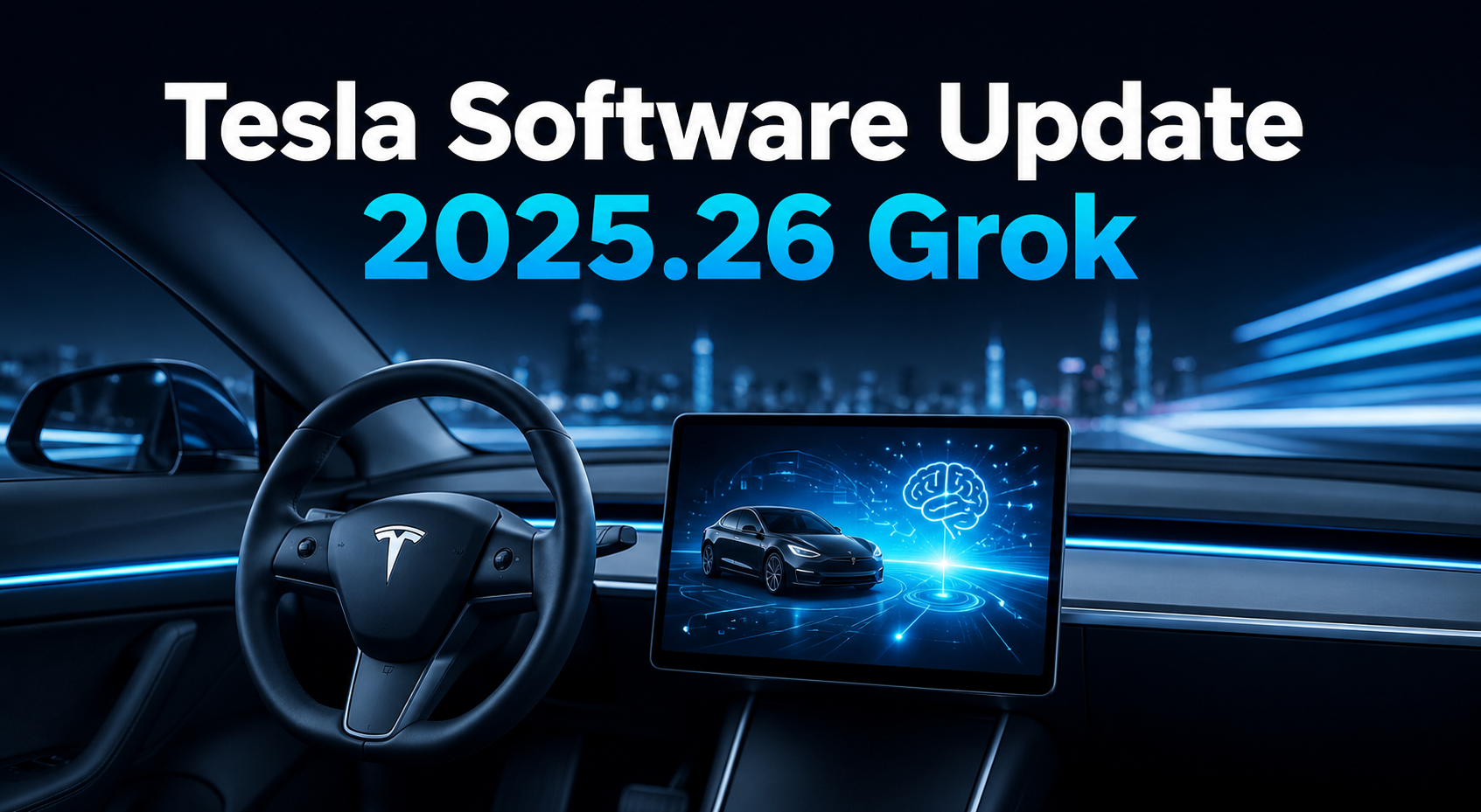 Tesla Software Update 2025.26 Grok