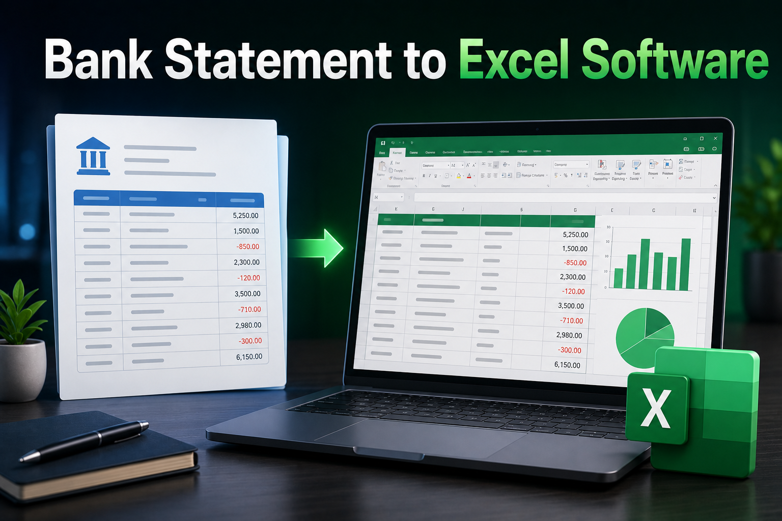Bank Statement to Excel Software