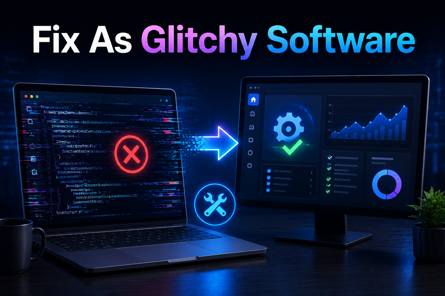 Fix As Glitchy Software