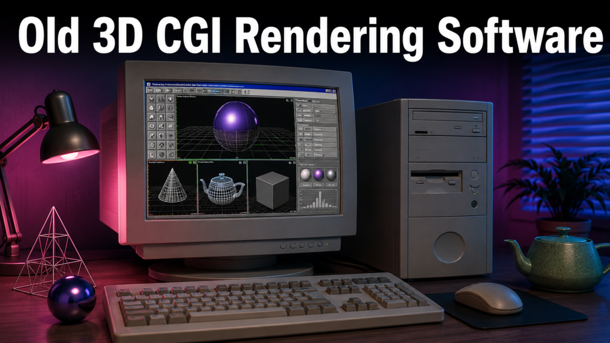 Old 3D CGI Rendering Software